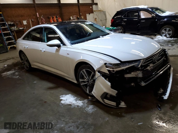 2019 Audi A6 Premium Plus with VIN WAUL2AF21KN028043, listed as a Copart auction lot 72689912 with 56,962 mi miles. Bid and sale history available at carsss.com. Image 4.