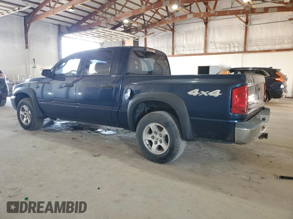 2005 Dodge Dakota SLT with VIN 1D7HW48N95S365965, listed as a Copart auction lot 48505355 with 144,053 mi miles and Salvage Title. Bid and sale history available at carsss.com. Image 2.