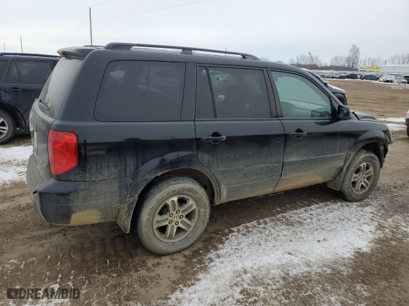 2003 Honda Pilot EX with VIN 2HKYF18583H527654, listed as a Copart auction lot 44791905 with 205,623 mi miles and Clean Title. Bid and sale history available at carsss.com. Image 3.