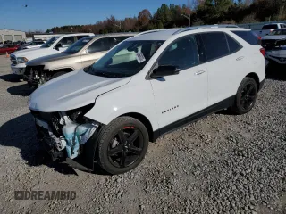 2021 Chevrolet Equinox Premier with VIN 2GNAXNEV5M6164236, listed as a Copart auction lot 83698324 with 81,810 mi miles and Salvage title. Bid and sale history available at DreamBid. Image 1.
