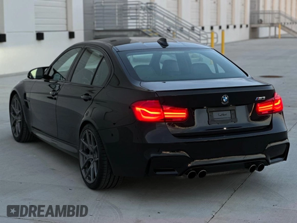 2018 BMW M3 with VIN WBS8M9C51J5K99949, listed as a Copart auction lot 42874973 with 44,383 mi miles. Bid and sale history available at carsss.com. Image 4.