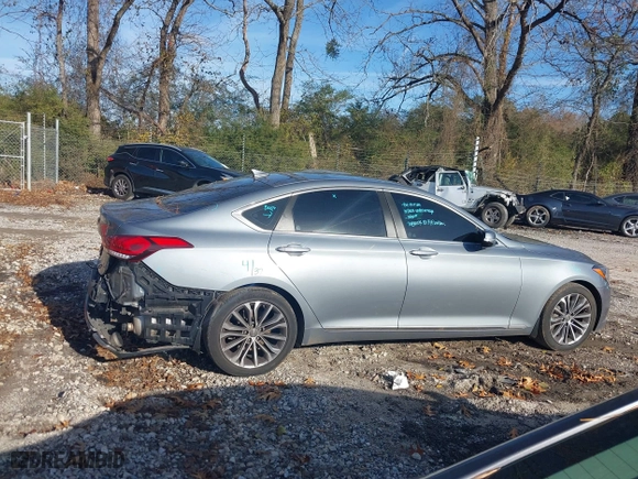 2016 Hyundai Genesis 3.8L with VIN KMHGN4JEXGU131372, listed as a IAAI auction lot 41091057 with 111,229 mi miles. Bid and sale history available at carsss.com. Image 14.