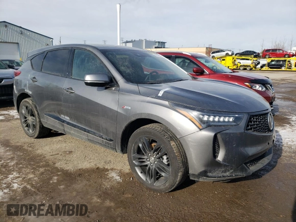 2024 Acura RDX w/A-Spec Package with VIN 5J8TC2H69RL806070, listed as a Copart auction lot 42016335 with 7,734 mi miles and Salvage title. Bid and sale history available at DreamBid. Image 4.