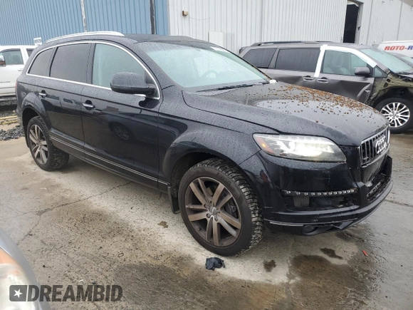 2015 Audi Q7 Premium Plus with VIN WA1LMAFE2FD023589, listed as a Copart auction lot 59329875 with 103,365 mi miles and Salvage title. Bid and sale history available at DreamBid. Image 4.