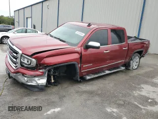 2018 GMC Sierra 1500 SLT z VIN 3GTU2NEC7JG198150, wystawiony jako Copart lot #83103454 z przebiegiem 84 450 mil mil oraz Nie do naprawy • Non repairable. Historia ofert i sprzedaży dostępna na DreamBid. Obrazek 1.