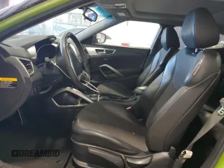 2012 Hyundai Veloster w/Black Int with VIN KMHTC6AD4CU078637, listed as a Copart auction lot 50964805 with 119,255 mi miles and Salvage title. Bid and sale history available at DreamBid. Image 7.
