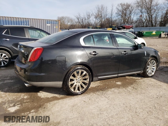 2009 Lincoln MKS with VIN 1LNHM94R69G621456, listed as a Copart auction lot 46830445 with 161,656 mi miles and Salvage Title. Bid and sale history available at carsss.com. Image 3.