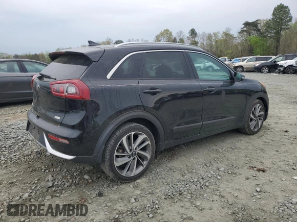 2017 Kia Niro Touring with VIN KNDCE3LC7H5055145, listed as a Copart auction lot 45996494 with 90,695 mi miles and Salvage Title. Bid and sale history available at DreamBid. Image 3.