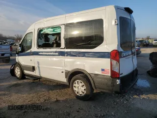 2020 Ford Transit z VIN 1FMZK1C87LKB11433, wystawiony jako Copart lot #85380574 z przebiegiem Nie podano mil oraz Szkoda całkowita • Salvage title. Historia ofert i sprzedaży dostępna na DreamBid. Obrazek 2.