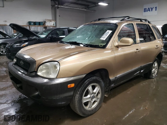 2003 Hyundai Santa Fe GLS with VIN KM8SC13D33U375491, listed as a Copart auction lot 76720694 with 212,447 mi miles and Salvage Title. Bid and sale history available at carsss.com. Image 1.