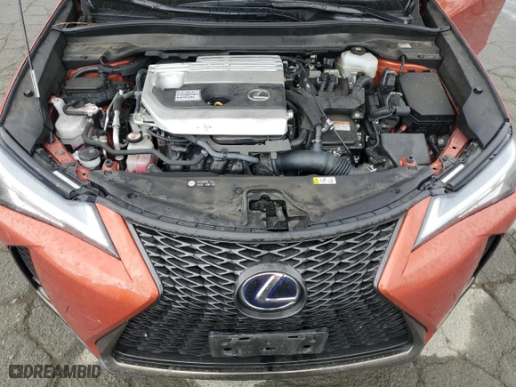 2020 Lexus UX with VIN JTHR9JBH1L2026913, listed as a Copart auction lot 53477275 with 56,518 mi miles and Salvage Title. Bid and sale history available at carsss.com. Image 11.