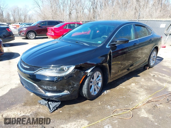 2015 Chrysler 200 Limited with VIN 1C3CCCABXFN662545, listed as a IAAI auction lot 41798590 with 76,766 mi miles. Bid and sale history available at carsss.com. Image 17.