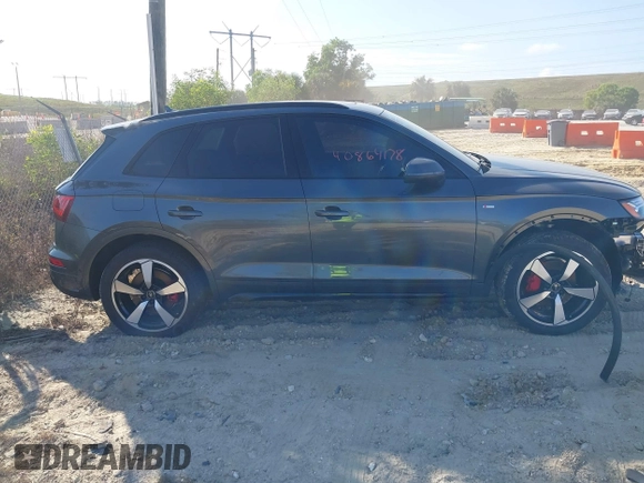 2024 Audi Q5 S line Prestige with VIN WA1FAAFY5R2112458, listed as a IAAI auction lot 41395353 with 10,801 mi miles and . Bid and sale history available at DreamBid. Image 14.