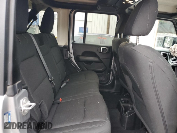 2020 Jeep Wrangler Unlimited Sahara with VIN 1C4HJXEN8LW181508, listed as a Copart auction lot 60907555 with 85,343 mi miles and Salvage title. Bid and sale history available at DreamBid. Image 10.