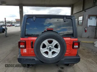 2020 Jeep Wrangler Sport S with VIN 1C4GJXAG4LW174753, listed as a Copart auction lot 52050005 with 45,056 mi miles and Salvage title. Bid and sale history available at DreamBid. Image 6.
