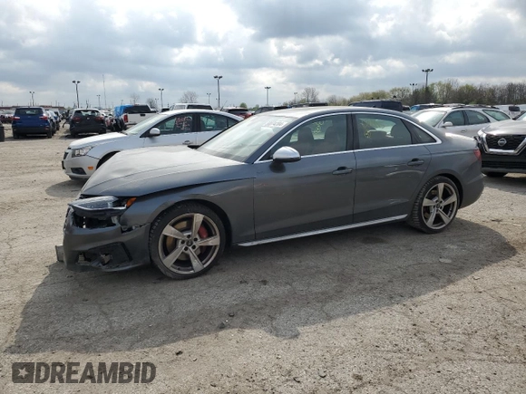 2023 Audi S4 Premium Plus z VIN WAUB4AF43PA081445, wystawiony jako Copart lot #50074204 z przebiegiem 9 237 mil mil oraz . Historia ofert i sprzedaży dostępna na DreamBid. Obrazek 1.