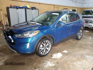 2020 Ford Escape Titanium Hybrid z VIN 1FMCU9DZ0LUA74302, wystawiony jako Copart lot #48614065 z przebiegiem 91 923 mil mil oraz Szkoda całkowita • Salvage title. Historia ofert i sprzedaży dostępna na DreamBid. Obrazek 1.