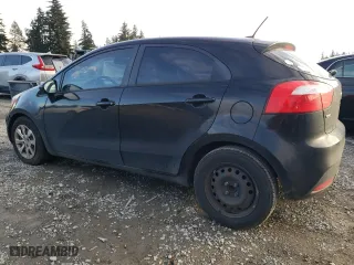 2012 Kia Rio LX with VIN KNADM5A34C6023937, listed as a Copart auction lot 88561025 with 130,907 mi miles and Salvage Title. Bid and sale history available at carsss.com. Image 2.