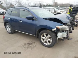 2009 Nissan Murano SL with VIN JN8AZ18W79W160626, listed as a IAAI auction lot 41786916 with 211,448 mi miles and . Bid and sale history available at DreamBid. Image 1.