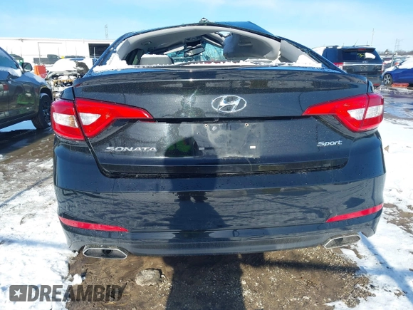 2017 Hyundai Sonata Sport with VIN 5NPE34AF8HH583245, listed as a IAAI auction lot 41841335 with 90,153 mi miles. Bid and sale history available at carsss.com. Image 16.