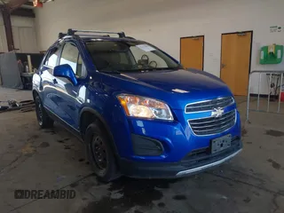 2015 Chevrolet Trax LT with VIN KL7CJRSB2FB055251, listed as a IAAI auction lot 42111069 with 91,930 mi miles and . Bid and sale history available at DreamBid. Image 1.