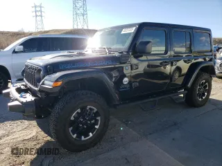 2024 Jeep Wrangler Rubicon with VIN 1C4RJXR69RW132849, listed as a Copart auction lot 48237325 with 18,725 mi miles and Salvage Title. Bid and sale history available at DreamBid. Image 1.