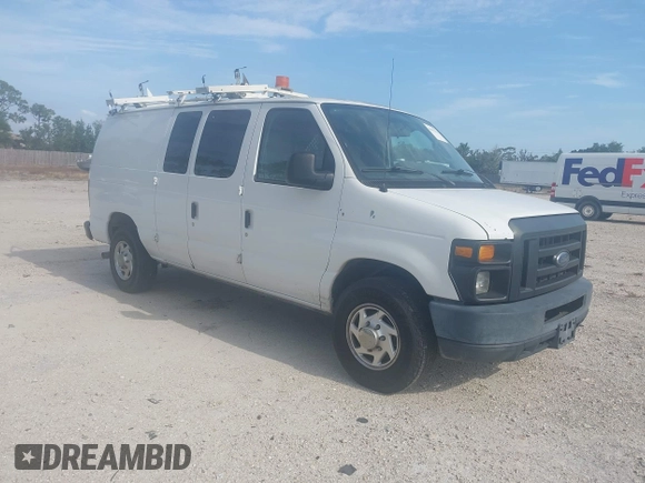 2012 Ford Econoline Cargo Commercial with VIN 1FTNE2EL2CDB10454, listed as a IAAI auction lot 41992574 with 210,118 mi miles and . Bid and sale history available at DreamBid. Image 1.