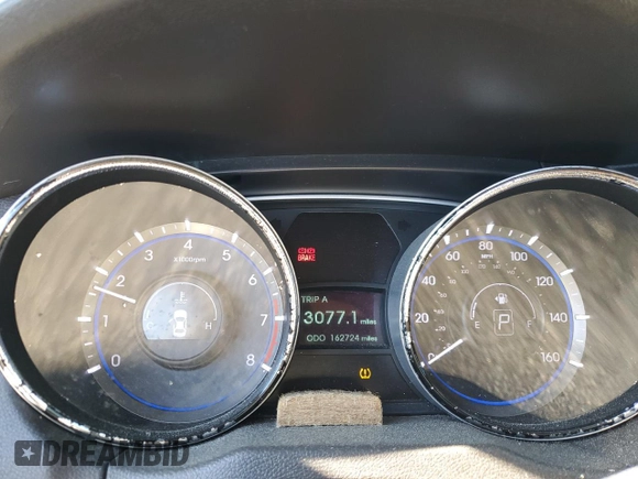 2013 Hyundai Sonata GLS with VIN 5NPEB4AC1DH790417, listed as a Copart auction lot 46342665 with 162,724 mi miles and Salvage Title. Bid and sale history available at DreamBid. Image 9.