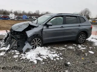 2021 Volkswagen Tiguan S with VIN 3VV0B7AX2MM054161, listed as a Copart auction lot 44447805 with 0 mi miles and Salvage Title. Bid and sale history available at carsss.com. Image 1.
