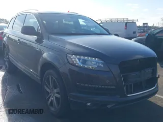 2014 Audi Q7 Premium Plus with VIN WA1LMAFE7ED012604, listed as a IAAI auction lot 41526909 with 102,187 mi miles and . Bid and sale history available at DreamBid. Image 1.