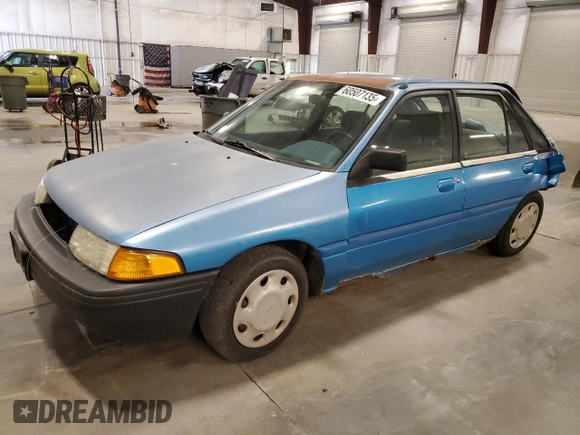 1994 Ford Escort z VIN 1FARP14J9RW318226, wystawiony jako Copart lot #60507135 z przebiegiem 69 041 mil mil oraz Szkoda całkowita • Salvage title. Historia ofert i sprzedaży dostępna na DreamBid. Obrazek 1.
