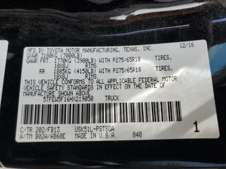 2017 Toyota Tundra 2WD SR5 with VIN 5TFEW5F16HX219050, listed as a Copart auction lot 70095034 with 143,811 mi miles and Salvage Title. Bid and sale history available at carsss.com. Image 12.