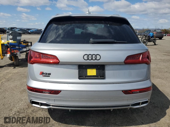 2018 Audi SQ5 with VIN WA1C4BFY8J2107260, listed as a Copart auction lot 52374385 with 53,556 mi miles and Salvage Title. Bid and sale history available at DreamBid. Image 6.