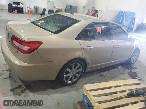 2007 Lincoln MKZ with VIN 3LNHM26T77R652236, listed as a Copart auction lot 59588045 with 133,429 mi miles and Salvage title. Bid and sale history available at DreamBid. Image 3.