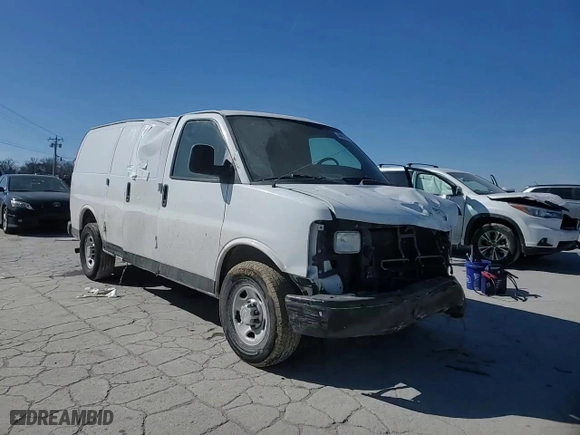 2013 Chevrolet Express Cargo Van with VIN 1GCWGFBA3D1141367, listed as a Copart auction lot 46485055 with 338,309 mi miles and Clean Title. Bid and sale history available at carsss.com. Image 12.