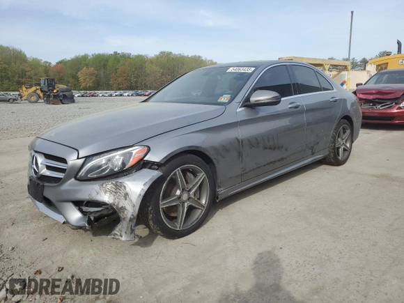 2016 Mercedes-Benz C 300 Luxury with VIN 55SWF4KB4GU101602, listed as a Copart auction lot 54063435 with 99,266 mi miles and Salvage Title. Bid and sale history available at carsss.com. Image 1.