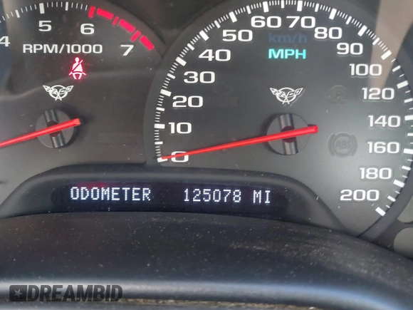 2000 Chevrolet Corvette with VIN 1G1YY22G2Y5108287, listed as a IAAI auction lot 41816759 with 125,078 mi miles. Bid and sale history available at carsss.com. Image 15.