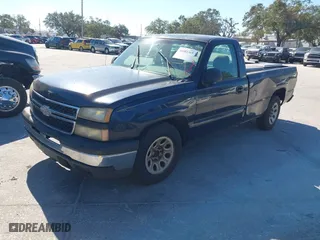 2006 Chevrolet Silverado 1500 Work Truck with VIN 3GCEC14X56G266872, listed as a IAAI auction lot 40881369 with 1 mi miles. Bid and sale history available at carsss.com. Image 2.