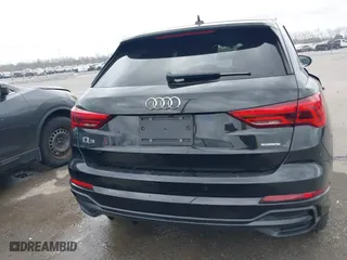 2020 Audi Q3 S line Premium with VIN WA1DECF37L1018476, listed as a IAAI auction lot 41685740 with 46,366 mi miles. Bid and sale history available at carsss.com. Image 16.