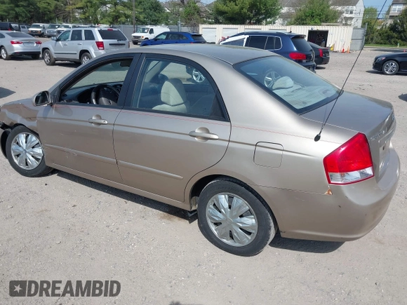 2009 Kia Spectra EX with VIN KNAFE222295604149, listed as a IAAI auction lot 42112191 with 110,708 mi miles and . Bid and sale history available at DreamBid. Image 3.