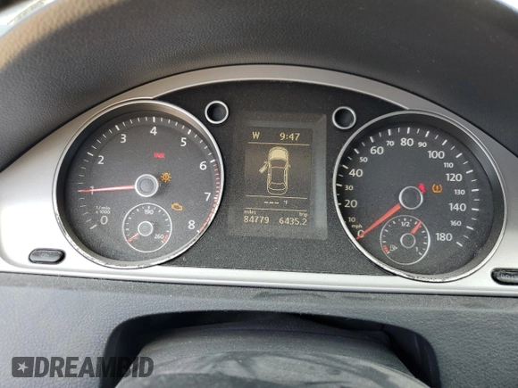 2012 Volkswagen CC Sport с VIN WVWNP7AN1CE525127, выставлен на аукционе Copart как лот 56956855 с пробегом 84 779 миль миль и Чистый • Clean title. История ставок и продаж доступна на DreamBid. Изображение 9.