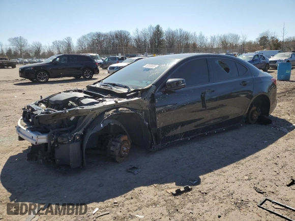 2018 Acura TLX w/A-SPEC Pkg with VIN 19UUB3F62JA005514, listed as a Copart auction lot 48353655 with 0 mi miles and Salvage Title. Bid and sale history available at carsss.com. Image 1.