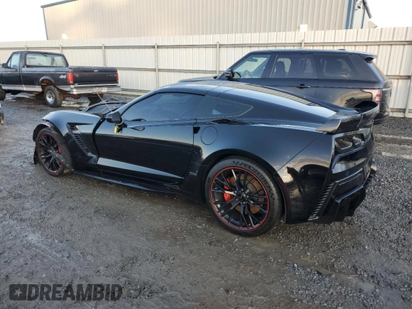2017 Chevrolet Corvette Z06 1LZ with VIN 1G1YP2D66H5600182, listed as a Copart auction lot 86970554 with 38,326 mi miles and Salvage Title. Bid and sale history available at carsss.com. Image 2.