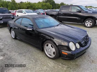 2002 Mercedes-Benz CLK 55 AMG with VIN WDBLJ74G32T102631, listed as a Copart auction lot 74875534 with Not Provided miles and Salvage Title. Bid and sale history available at carsss.com. Image 4.