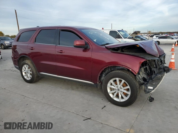 2020 Dodge Durango SXT Plus with VIN 1C4RDJAG7LC262615, listed as a Copart auction lot 83394644 with Not Provided miles and Clean Title. Bid and sale history available at DreamBid. Image 4.