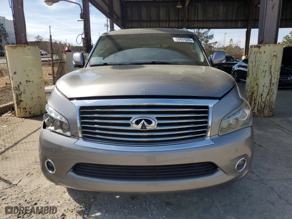 2011 Infiniti QX56 7-passenger with VIN JN8AZ2NF7B9502882, listed as a Copart auction lot 50631245 with 284,278 mi miles and Salvage Title. Bid and sale history available at carsss.com. Image 5.