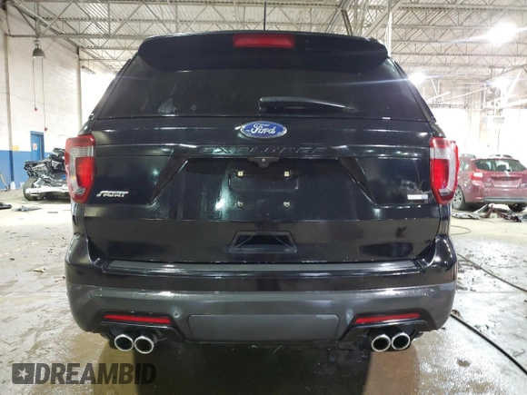 2018 Ford Explorer Sport with VIN 1FM5K8GT6JGC83913, listed as a Copart auction lot 47794745 with Not Provided miles and Non Repairable. Bid and sale history available at DreamBid. Image 6.
