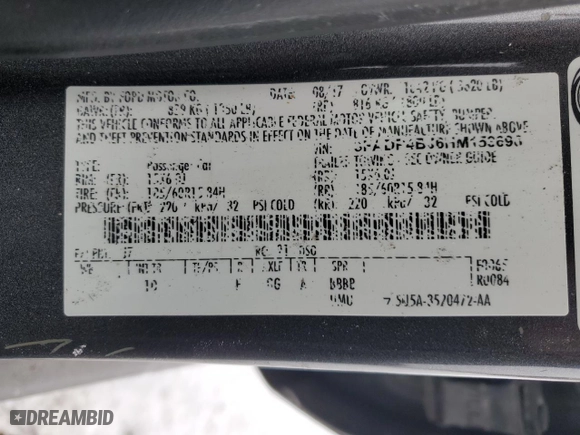 2017 Ford Fiesta SE with VIN 3FADP4BJ6HM153698, listed as a Copart auction lot 46081165 with 115,272 mi miles and Salvage Title. Bid and sale history available at carsss.com. Image 14.