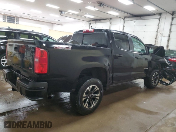2021 Chevrolet Colorado 4WD Z71 with VIN 1GCGTDEN8M1158037, listed as a Copart auction lot 53803135 with 51,079 mi miles and Non repairable. Bid and sale history available at DreamBid. Image 3.