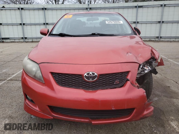 2010 Toyota Corolla with VIN 2T1BU4EE9AC329263, listed as a Copart auction lot 52676055 with 169,277 mi miles and Salvage Title. Bid and sale history available at carsss.com. Image 5.